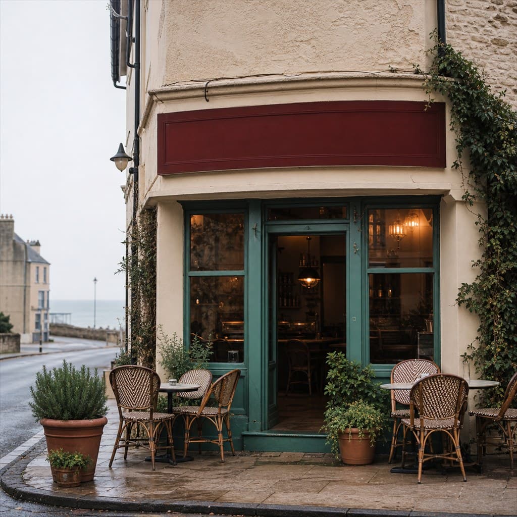 Shopfront at golden hour